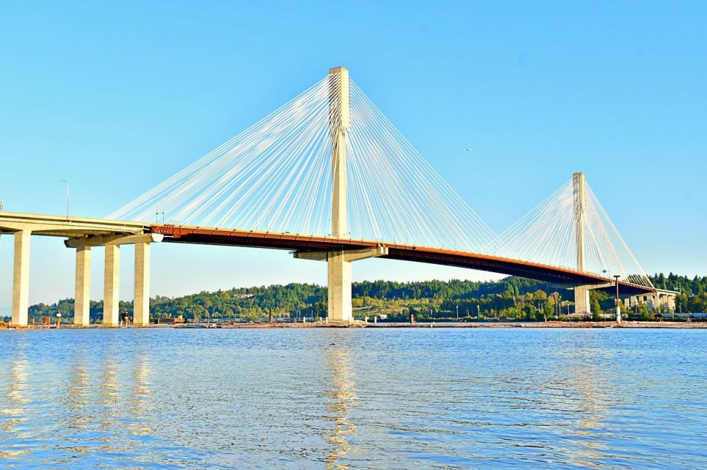 Illustratie van duurzame civiele techniekprojecten waarbij klimaatverandering en infrastructuurbescherming centraal staan